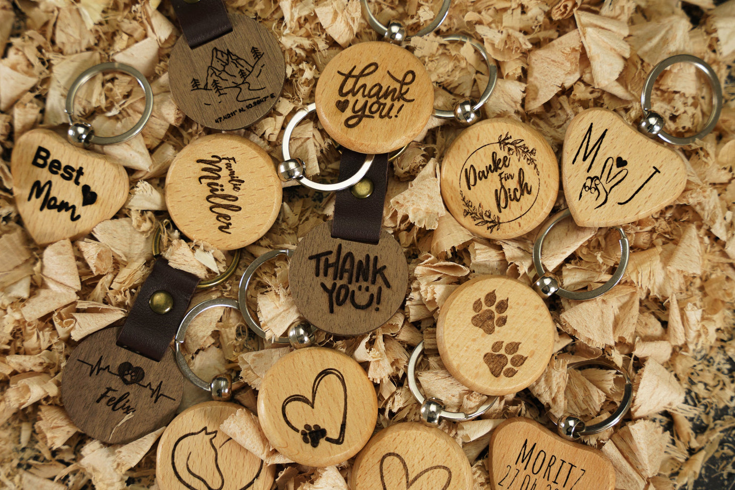 Personalisierte Schlüsselanhänger