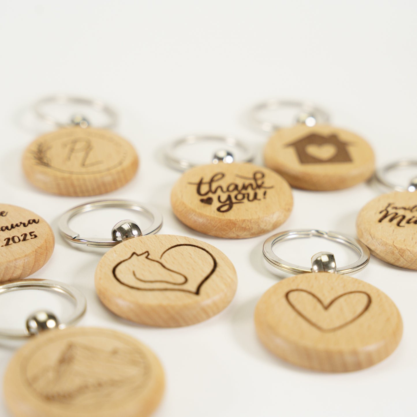 Personalisierter Schlüsselanhänger Hell