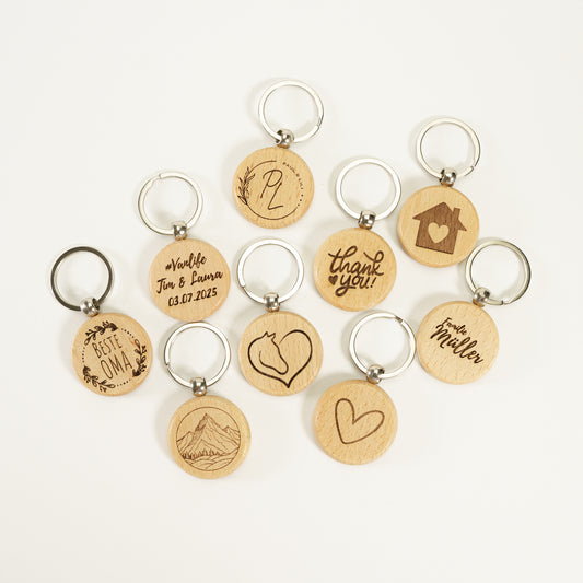 Personalisierter Schlüsselanhänger Hell