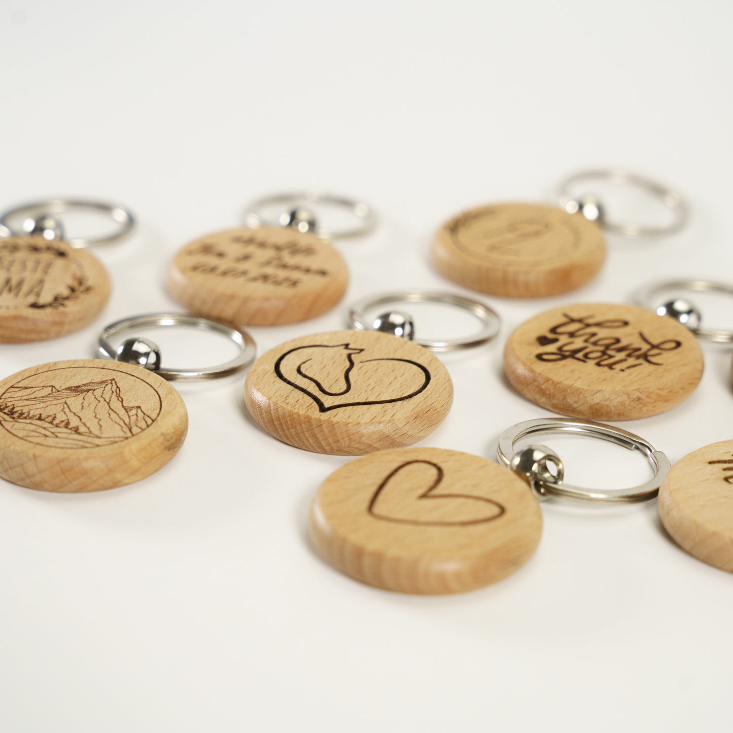 Personalisierter Schlüsselanhänger Hell