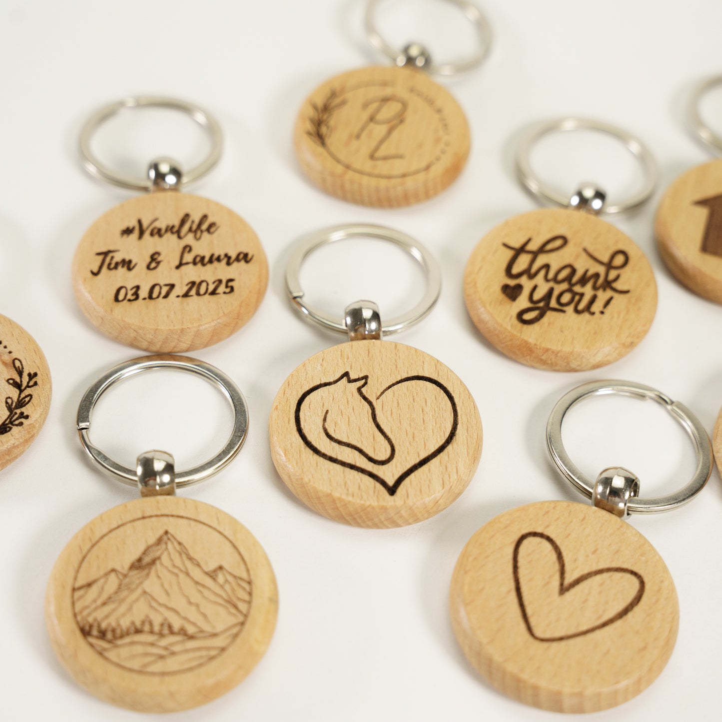 Personalisierter Schlüsselanhänger Hell